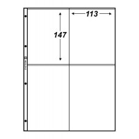 Hartberger - Standaard Blad voor 4 grote coincards - 10x