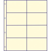 Hartberger - Standaard Blad 10 vaks voor coincards - 10x