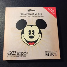 Disney Bullion 1 – Steamboat Willie D23 Expo LIMITED Edition | 2017 Niue 2 Dollars 1 oz Silver Coin BU Disney Bullion 1 – Steamboat Willie D23 Expo LIMITED Edition | 2017 Niue 2 Dollars 1 oz Silver Coin BU