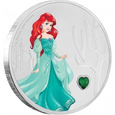 Disney Princess Gemstone – Ariel | 2018 Niue 2 Dollars 1 oz Silver Proof Coin