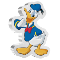 Disney Shaped Coin – Donald Duck | 2021 Niue 2 Dollars 1 oz Silver Proof Coin