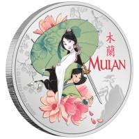 Disney Princess Mulan | 2021 Niue 2 Dollars 1 oz Silver Proof Coin