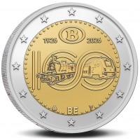 België 2 euro 2026 100 Jaar NMBS UNC