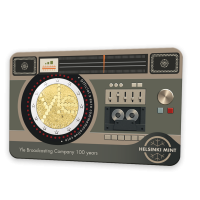 Finland 2 euro 2026 100 Jaar Finse Radio BU Coincard Engels