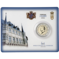 Luxemburg 2 euro 2026 Troonsbestijging Guillaume BU Coincard