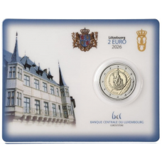 Luxemburg 2 euro 2026 Karel de Grote Prijs BU Coincard