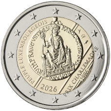 Luxemburg 2 euro 2026 Karel de Grote Prijs UNC (KNM)