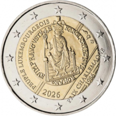 Luxemburg 2 euro 2026 Karel de Grote Prijs UNC (MdP)