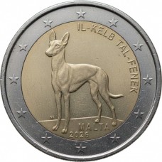 Malta 2 Euro 2026 Faraohond UNC