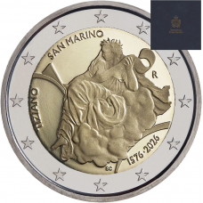 San Marino 2 euro 2026 Tiziano Proof