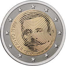 Slovenie 2 euro 2026 Ivan Cankar UNC Slovenie 2 euro 2026 Ivan Cankar UNC