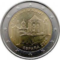 Spanje 2 euro 2026 Klooster van Poblet UNC