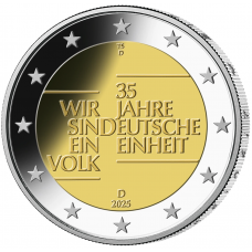 Duitsland 2 euro 2025 Duitse Eenheid | UNC