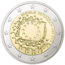 Oostenrijk 2 euro 2015 Europese Vlag UNC