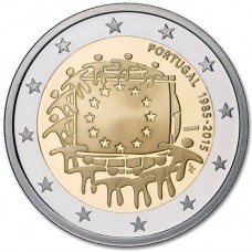 Portugal 2 euro 2015 'Europese Vlag' UNC