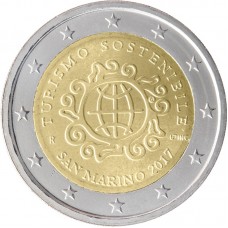 San Marino 2 euro 2017 'Toerisme´ BU in blister