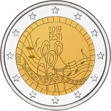Estland 2 euro 2019 Songfestival UNC