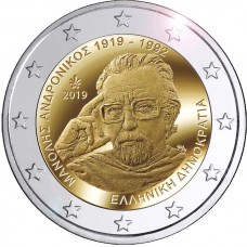 Griekenland 2 euro 2019 Manolis Andronicos UNC