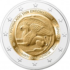 Griekenland 2 euro 2020 Unie van Thracie UNC