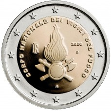Italie 2 euro 2020 Brandweer UNC