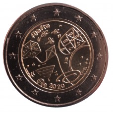 Malta 2 euro 2020 Spelletjes UNC met Frans muntteken