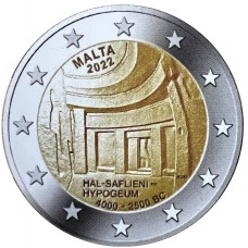Malta 2 euro 2022 Hal Saflieni Hypogeum UNC