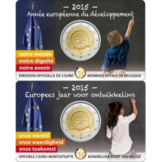 Belgie 2 euro 2015 Europees jaar van de Ontwikkeling BU coincard