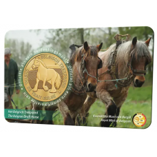 Belgie 2,50 Euro 2026 Belgisch Trekpaard BU Coincard