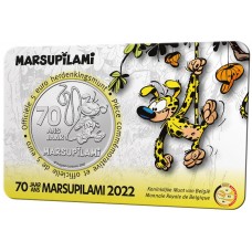 Belgie 5 euro 2022 Marsupilami BU in coincard