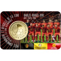 Belgie 2,50 euro 2018 Rode Duivels BU Coincard
