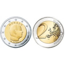 Monaco 2 euro 2018 UNC - type 3