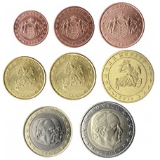 Monaco euro UNC set 2001