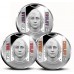Nederland 5 Euro 2017 Johan Cruijff Zilveren Proof Kleurset (Ajax Barcelona Oranje)