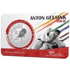 Nederland 5 euro 2021 Anton Geesink UNC in coincard Nederland 5 euro 2021 Anton Geesink UNC in coincard