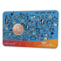 Nederland 1 cent 2026 coincard Goede Voornemens BU