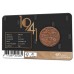 Nederland 2021: 80 Jaar Afscheid 2 1/2 Cent 1941 in coincard Nederland 2021: 80 Jaar Afscheid 2 1/2 Cent 1941 in coincard
