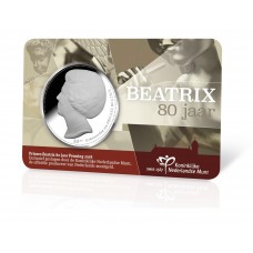 Nederland 2018 penning in coincard - 80 jaar Beatrix Nederland 2018 penning in coincard - 80 jaar Beatrix