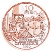 Oostenrijk 10 Euro 2020 Moed Ridders Koper UNC Oostenrijk 10 Euro 2020 Moed Ridders Koper UNC