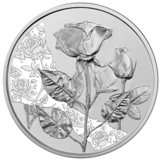 Oostenrijk 10 Euro 2021 De Roos Bloemen Zilver BU Blister
