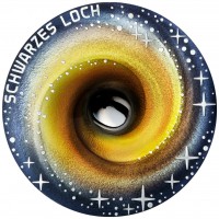 Oostenrijk 20 Euro 2022 Black Hole Gebogen Zilver Proof