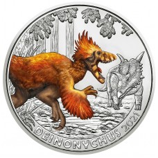 Oostenrijk 3 euro 2021 Dinosaurussen: 7 Deinonychus Antirrhopus UNC