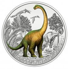 Oostenrijk 3 euro 2021 Dinosaurussen: 9 Argentinosaurus UNC