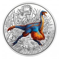 Oostenrijk 3 euro 2022 Dinosaurussen: 12 Ornithomimus UNC