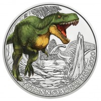 Oostenrijk 3 euro 2020 Dinosaurs: 5 Tyrannosaurus Rex UNC