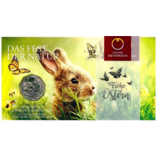 Oostenrijk 5 Euro 2019 Frühlingserwachen Zilver BU Blister Oostenrijk 5 Euro 2019 Frühlingserwachen Zilver BU Blister