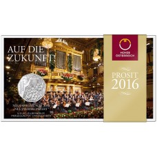 Oostenrijk 5 Euro 2016 Nieuwjaarsconcert Zilver BU Blister Oostenrijk 5 Euro 2016 Nieuwjaarsconcert Zilver BU Blister