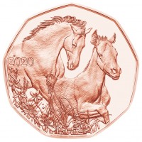 Oostenrijk 5 Euro 2020 Vrienden voor het Leven Koper UNC