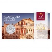 Oostenrijk 5 Euro 2020 Musikverein 150 Jaar Zilver BU Blister