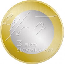 Slovenie 3 euro 2017 Mei verklaring UNC