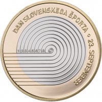 Slovenie 3 euro 2023 Dag van de Sloveense Sport UNC